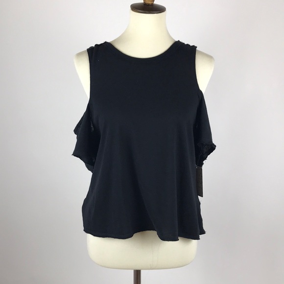 Free People | Taurus Cold Shoulder Crossback Top - Picture 2 of 7